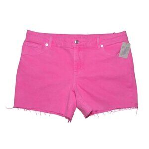 Cat & Jack Girls' Pink Stretch Denim Shorts XXLG/16/18 NWT.